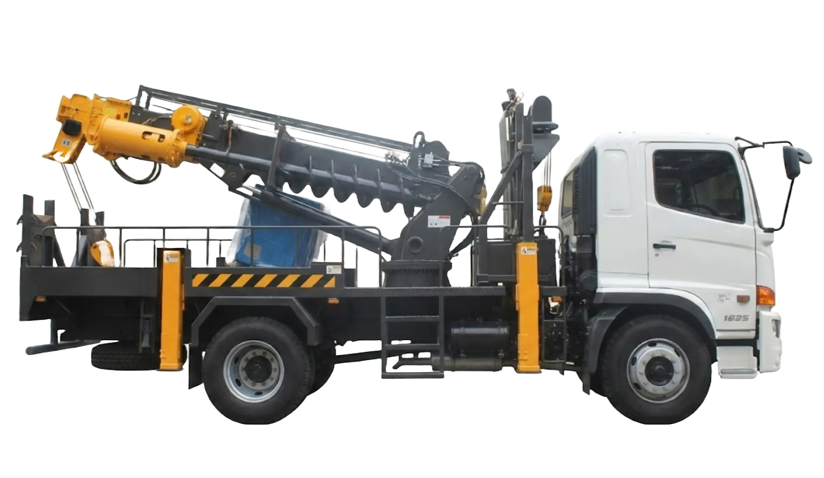 Hino FG8J 4x2 Boom Truck with Auger Crane